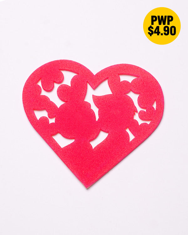 'Kissing Heart' Chocolate Topper