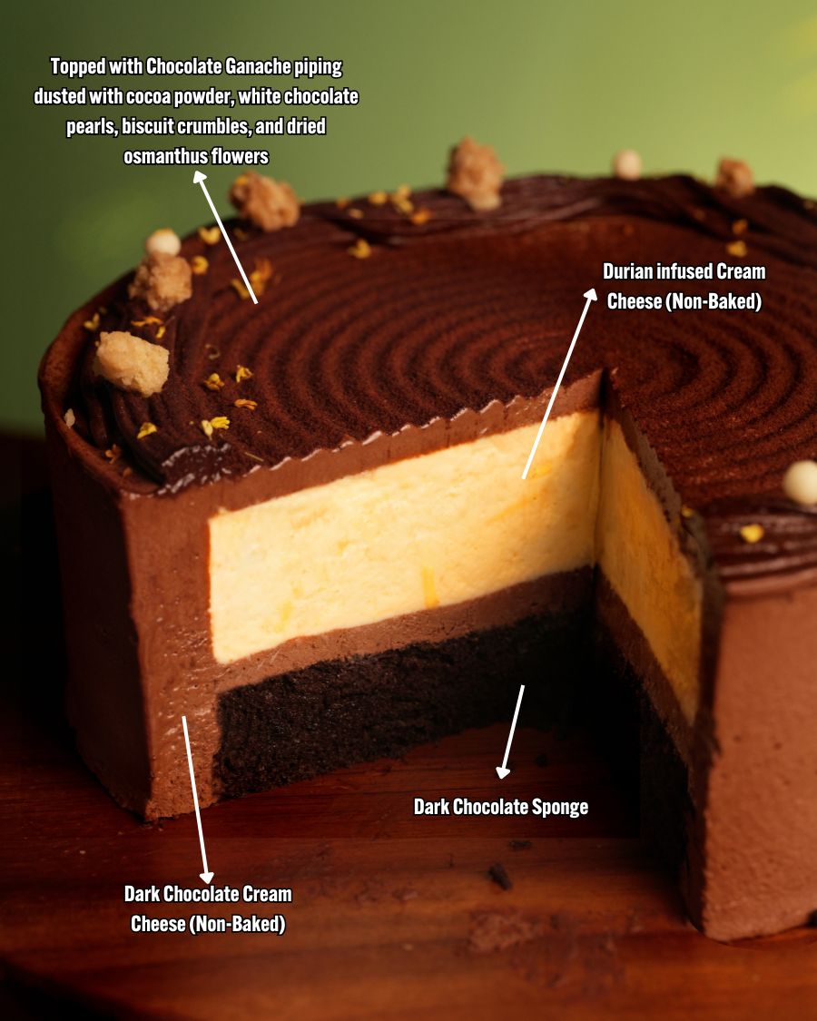 Durian Chocolate Cheesecake