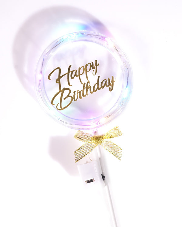 'Happy Birthday' Topper (LED Light)