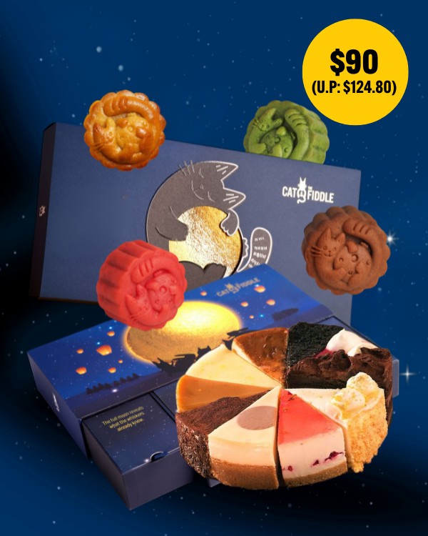 Fickle Feline + Assorted Baked Mooncake Bundle
