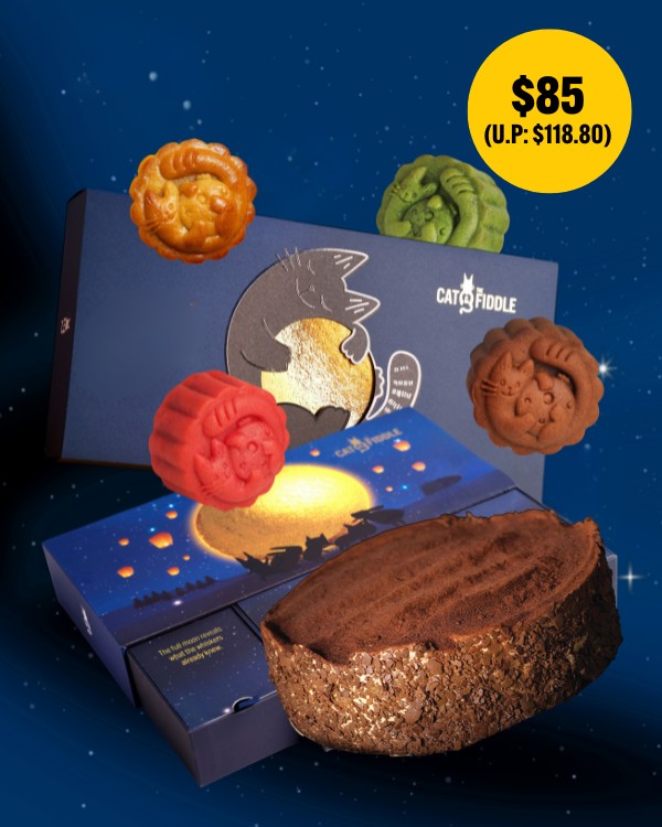 Tiramisu Cheesecake + Assorted Baked Mooncake Bundle