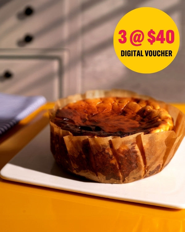 Freshly Baked Basque Cheesecake Voucher