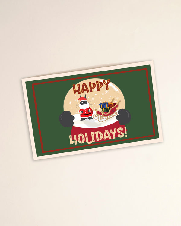 'Happy Holidays' Personalised Card