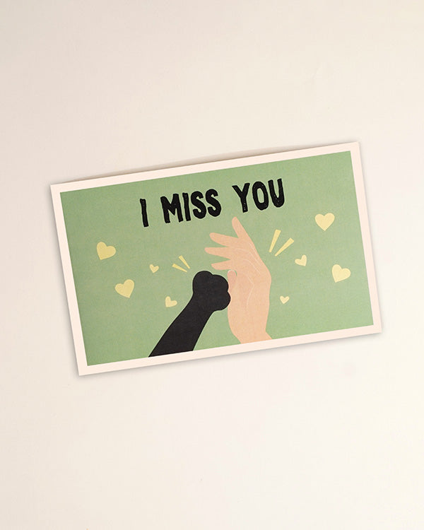 'I Miss You' Personalised Card