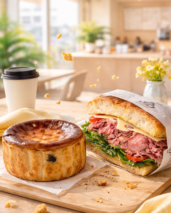 Kurma Date Basque + Beef Pastrami Sandwich