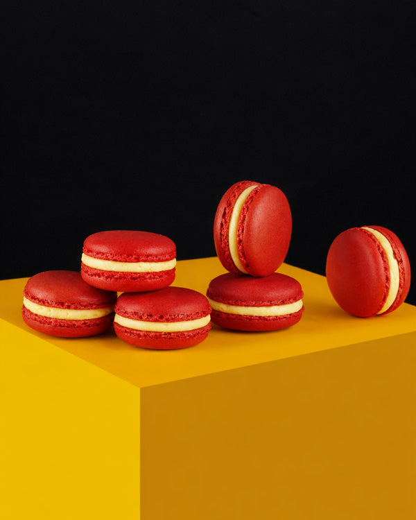 Red Velvet Macaron Feline
