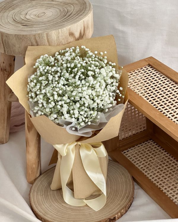 White Baby Breath Bouquet (Fresh Flowers)