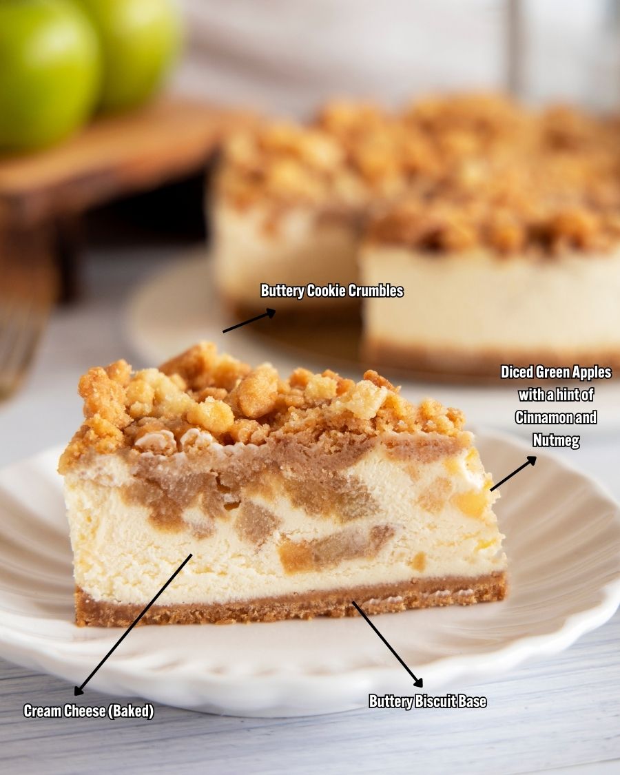 Apple Crumble Cheesecake