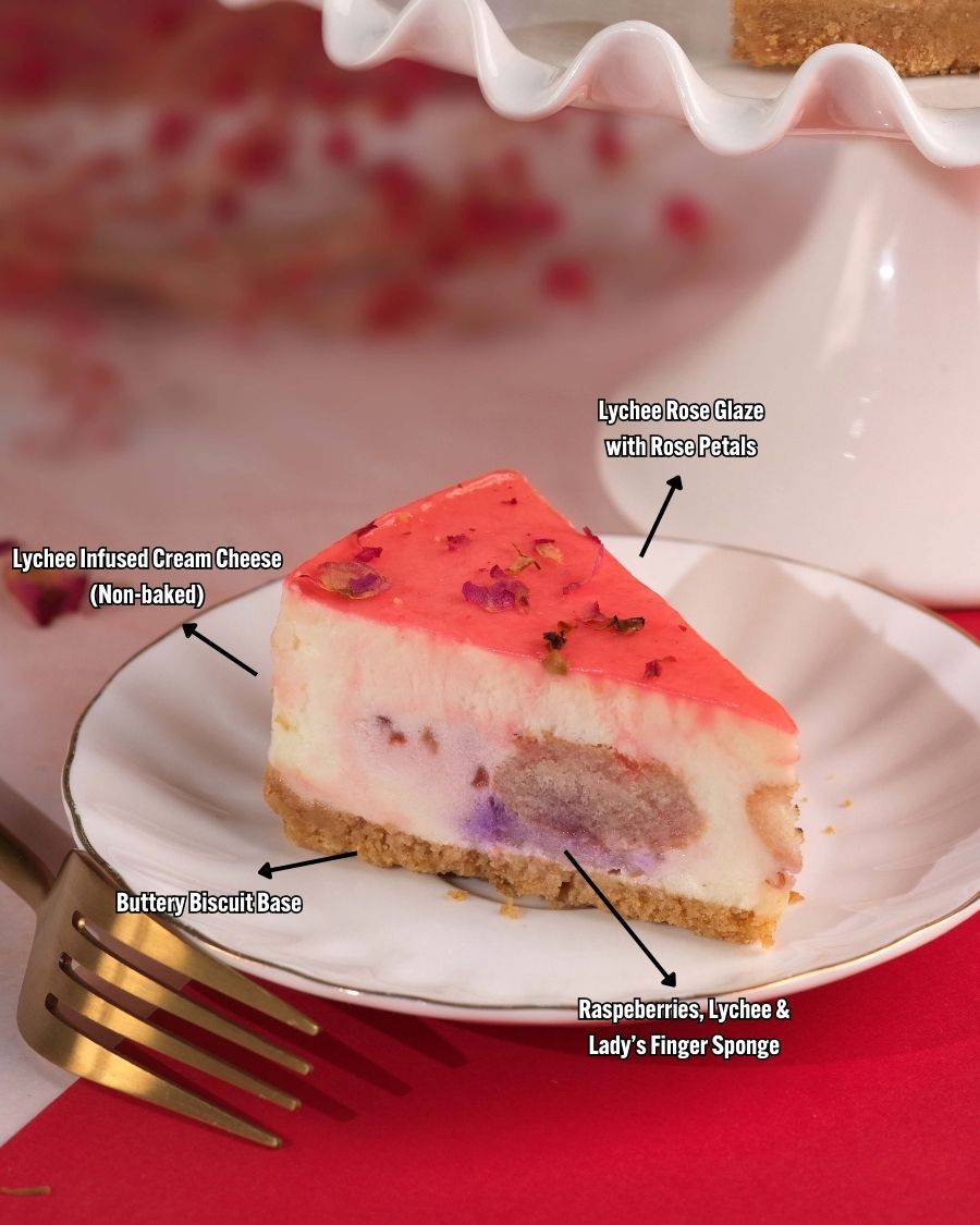 Luscious Lychee Cheesecake