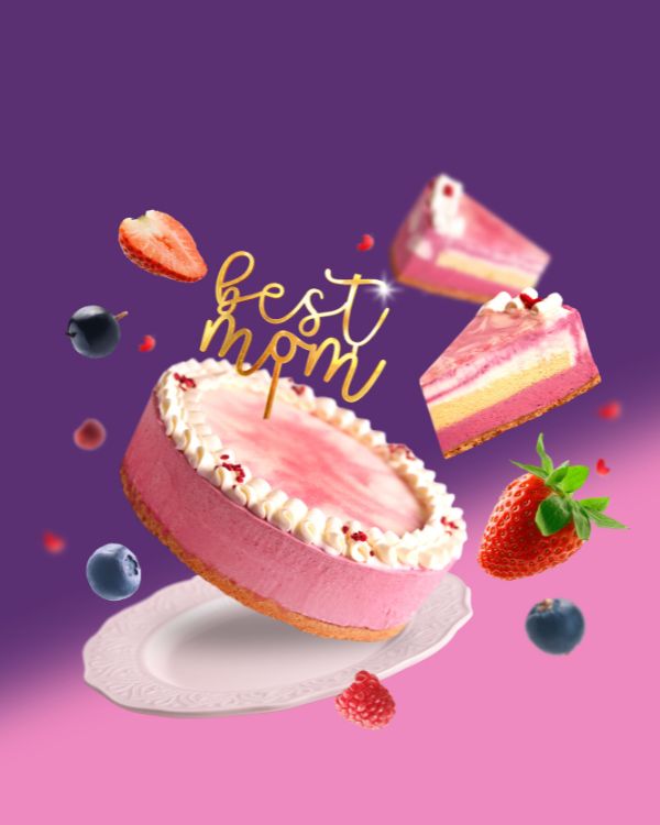 Mixed Berries Yoghurt Cheesecake